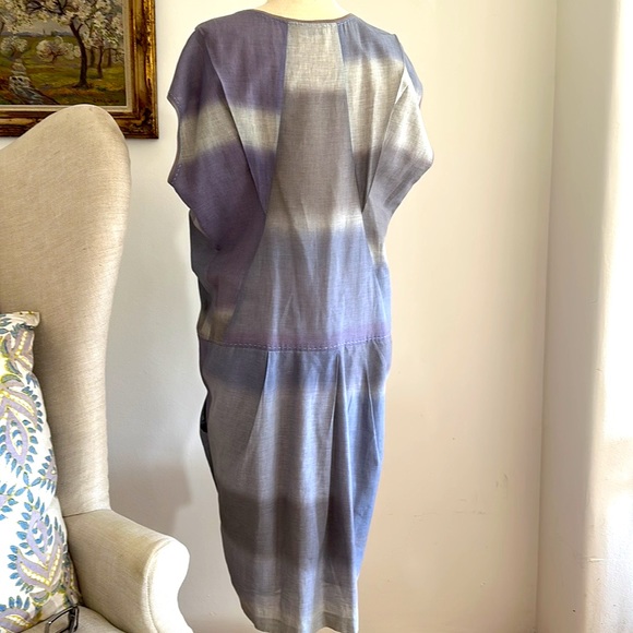Italian Gunex Ombré Dress (Gunex manufacturers Brunello Cucinelli) fab fabric! - Picture 3 of 13
